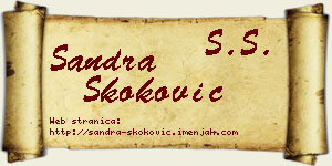 Sandra Skoković vizit kartica